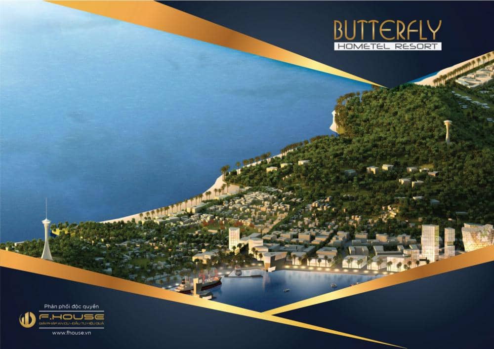 Phối cảnh tổng thể dự án Butterfly Hometel Resort