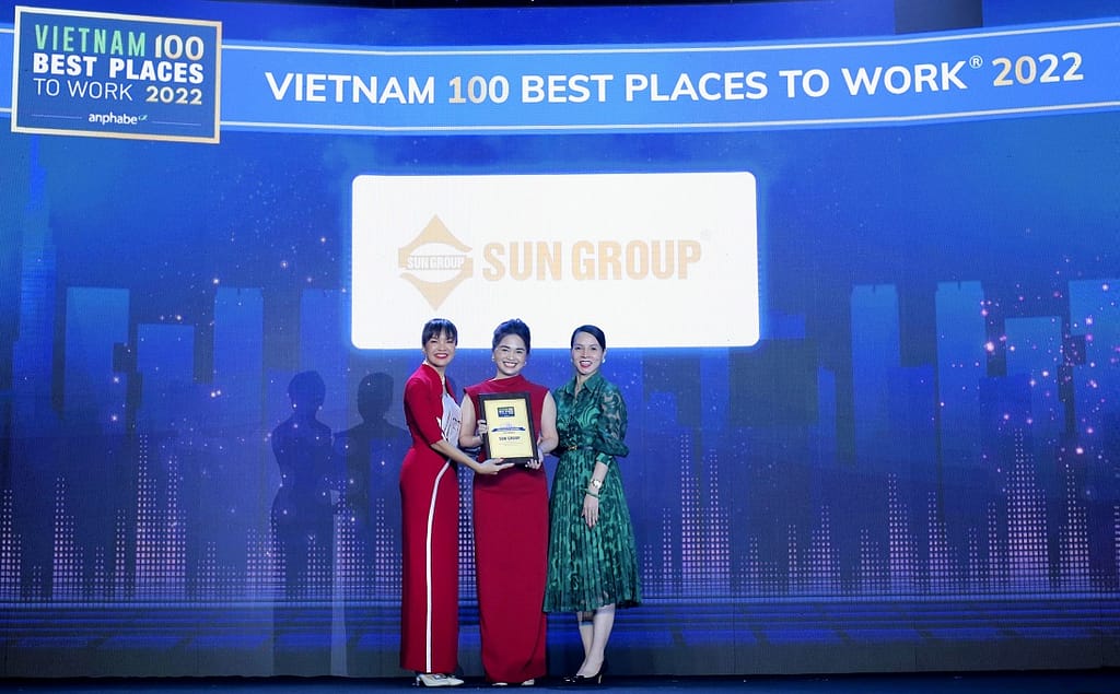 Sun Group được vinh danh là top 100 nơi làm việc tốt nhất Việt Nam